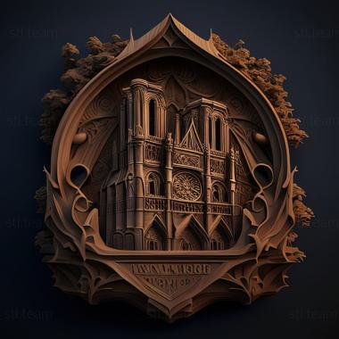 3D model st notre dame (STL)